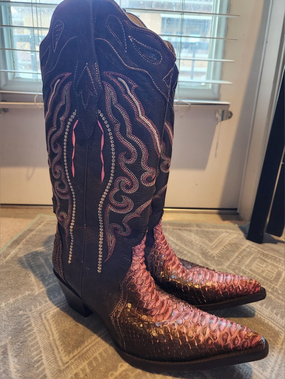 Corral Boots Pink And Brown 7.5
